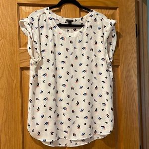 Ann Taylor factory womens large sleeveless blouse  - gently worn